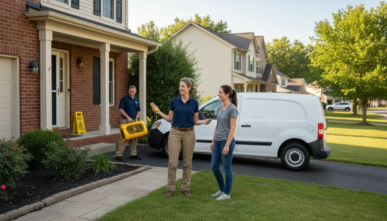 Residential water damage restoration in Lucile, ID